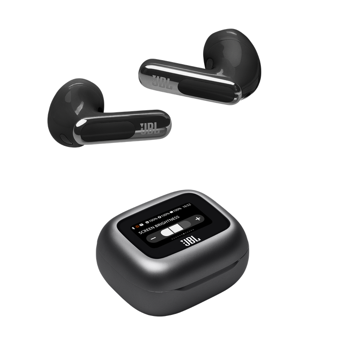 JBL Live Flex 3 - Black - True wireless noise-cancelling open-stick earbuds - Detailshot 6 image number null